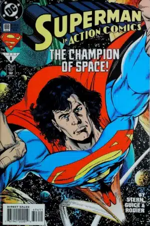 Couverture de ACTION COMICS (1938) #696 - par Ed Hannigan - lecubeacomics.com