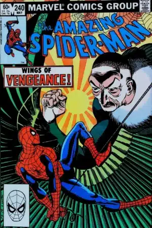 Couverture de AMAZING SPIDER-MAN (1963) #240 - par John Romita Jr. - lecubeacomics.com