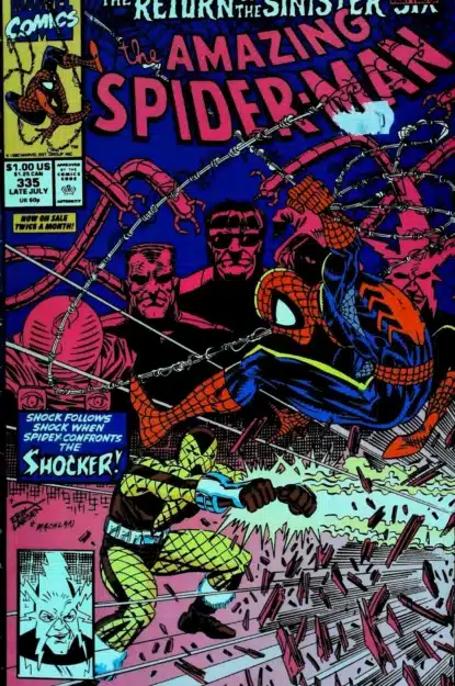 Couverture de AMAZING SPIDER-MAN (1963) #335 - par Erik Larsen - lecubeacomics.com