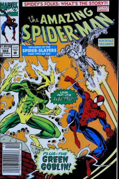 AMAZING SPIDER-MAN (1963) #369 - Marvel - lecubeacomics.com Couverture de AMAZING SPIDER-MAN (1963) #369 - par Mark Bagley - lecubeacomics.com