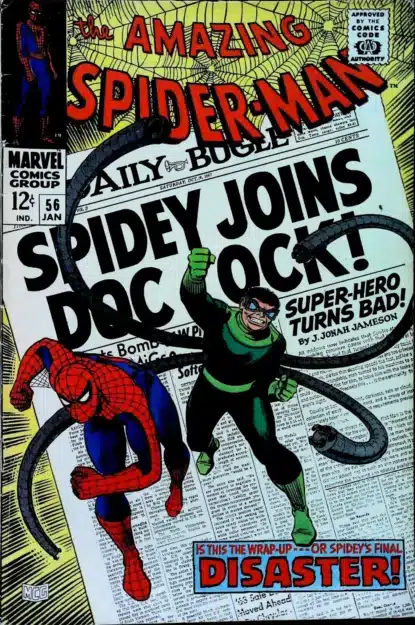 Couverture de AMAZING SPIDER-MAN (1963) #56 - par John Romita - lecubeacomics.com
