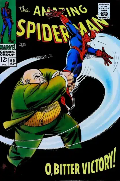 AMAZING SPIDER-MAN (1963) #60 - Marvel - lecubeacomics.com Couverture de AMAZING SPIDER-MAN (1963) #60 - par John Romita - lecubeacomics.com