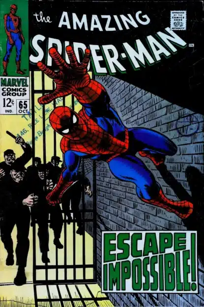 AMAZING SPIDER-MAN (1963) #65 - Marvel - lecubeacomics.com Couverture de AMAZING SPIDER-MAN (1963) #65 - par John Romita - lecubeacomics.com