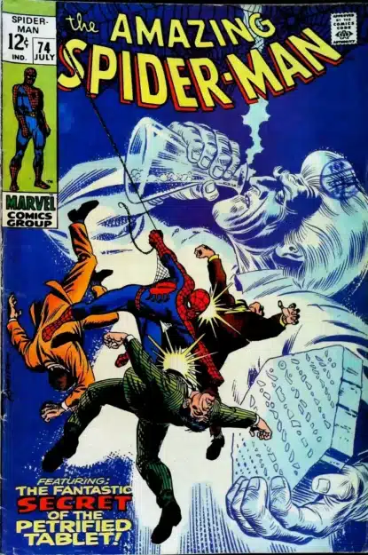 Couverture de AMAZING SPIDER-MAN (1963) #74 - par John Romita - lecubeacomics.com