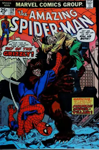 AMAZING SPIDER-MAN (1963) #139 - Marvel - lecubeacomics.com Couverture de AMAZING SPIDER-MAN (1963) #139 - par Gil Kane - lecubeacomics.com
