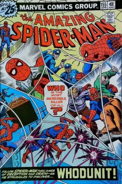 Couverture de AMAZING SPIDER-MAN (1963) #155 - par John Romita - lecubeacomics.com