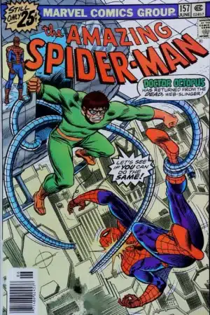 Couverture de AMAZING SPIDER-MAN (1963) #157 - par John Romita - lecubeacomics.com