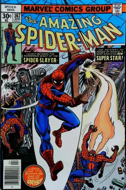 AMAZING SPIDER-MAN (1963) #167 - Marvel - lecubeacomics.com Couverture de AMAZING SPIDER-MAN (1963) #167 - par John Costanza - lecubeacomics.com