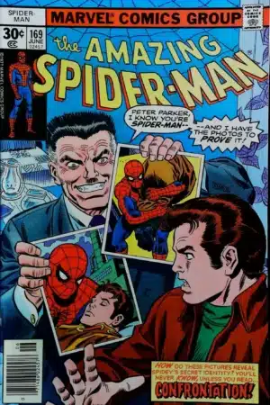 Couverture de AMAZING SPIDER-MAN (1963) #169 - par Frank Giacoia - lecubeacomics.com