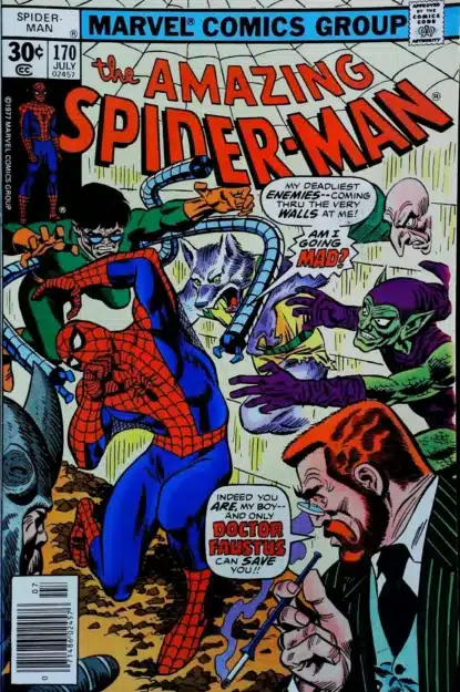 AMAZING SPIDER-MAN (1963) #170 - Marvel - lecubeacomics.com Couverture de AMAZING SPIDER-MAN (1963) #170 - par Dan Crespi - lecubeacomics.com