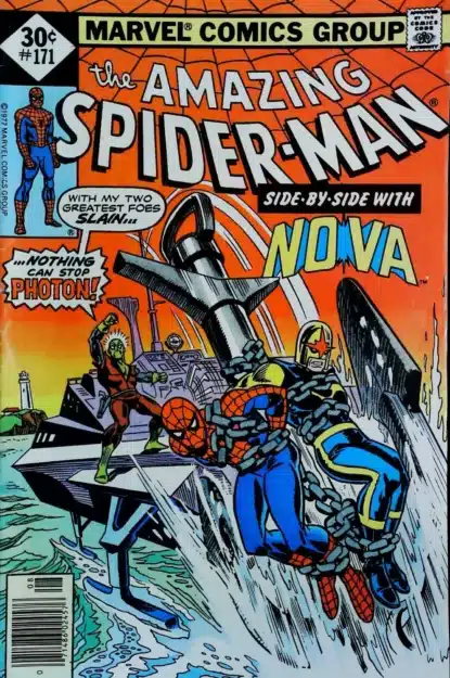 AMAZING SPIDER-MAN (1963) #171 - Marvel - lecubeacomics.com Couverture de AMAZING SPIDER-MAN (1963) #171 - par Frank Giacoia - lecubeacomics.com