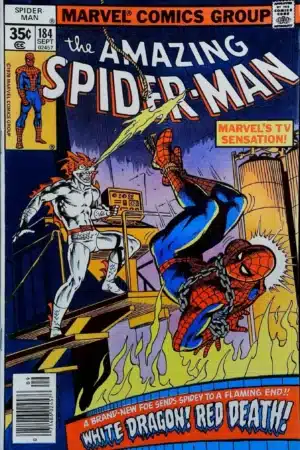 Couverture de AMAZING SPIDER-MAN (1963) #184 - par Bob McLeod - lecubeacomics.com