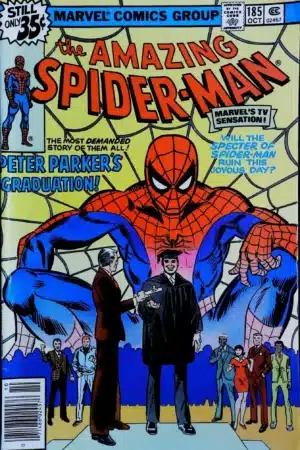 Couverture de AMAZING SPIDER-MAN (1963) #185 - par Ross Andru - lecubeacomics.com