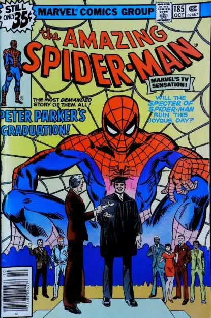 Couverture de AMAZING SPIDER-MAN (1963) #185 - par Ross Andru - lecubeacomics.com