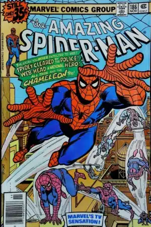 Couverture de AMAZING SPIDER-MAN (1963) #186 - par Gaspar Saladino - lecubeacomics.com