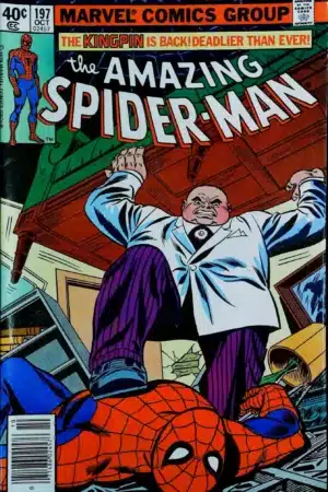 Couverture de AMAZING SPIDER-MAN (1963) #197 - par Frank Giacoia - lecubeacomics.com