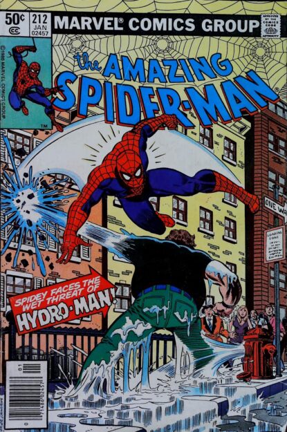 Couverture de AMAZING SPIDER-MAN (1963) #212 - par John Romita Jr. - lecubeacomics.com