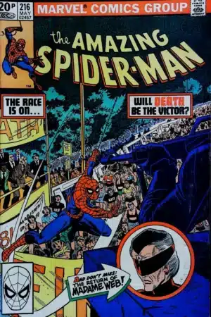 Couverture de AMAZING SPIDER-MAN (1963) #216 - par John Romita Jr. - lecubeacomics.com