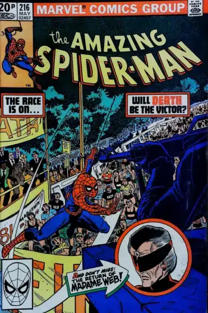 Couverture de AMAZING SPIDER-MAN (1963) #216 - par John Romita Jr. - lecubeacomics.com