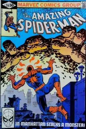Couverture de AMAZING SPIDER-MAN (1963) #218 - par Frank Miller - lecubeacomics.com