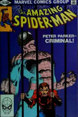 Couverture de AMAZING SPIDER-MAN (1963) #219 - par Frank Miller - lecubeacomics.com