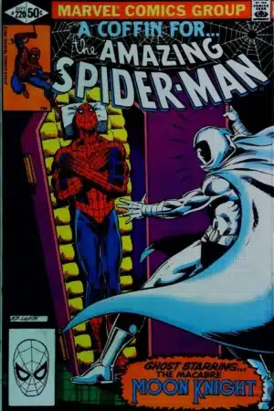 Couverture de AMAZING SPIDER-MAN (1963) #220 - par Bob Layton - lecubeacomics.com