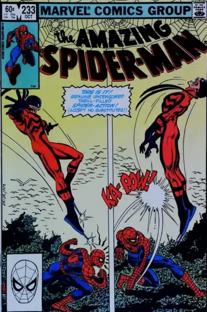 AMAZING SPIDER-MAN (1963) #233 - Marvel - lecubeacomics.com Couverture de AMAZING SPIDER-MAN (1963) #233 - par John Romita Jr. - lecubeacomics.com