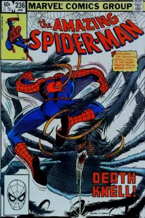 Couverture de AMAZING SPIDER-MAN (1963) #236 - par John Romita Jr. - lecubeacomics.com