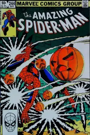 Couverture de AMAZING SPIDER-MAN (1963) #244 - par Bob Wiacek - lecubeacomics.com
