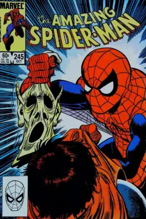 Couverture de AMAZING SPIDER-MAN (1963) #245 - par John Romita Jr. - lecubeacomics.com