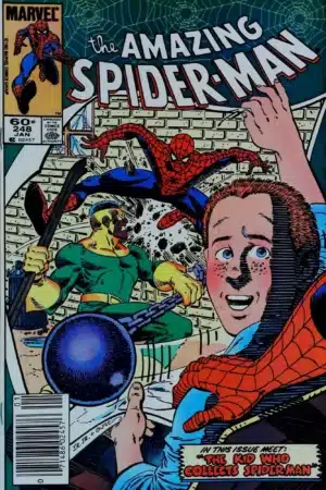 Couverture de AMAZING SPIDER-MAN (1963) #248 - par John Romita Jr. - lecubeacomics.com