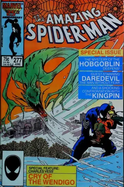 Couverture de AMAZING SPIDER-MAN (1963) #277 - par Charles Vess - lecubeacomics.com