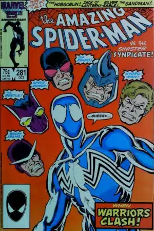 Couverture de AMAZING SPIDER-MAN (1963) #281 - par Ron Frenz - lecubeacomics.com