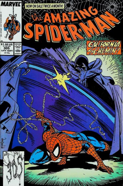 Couverture de AMAZING SPIDER-MAN (1963) #305 - par Todd McFarlane - lecubeacomics.com
