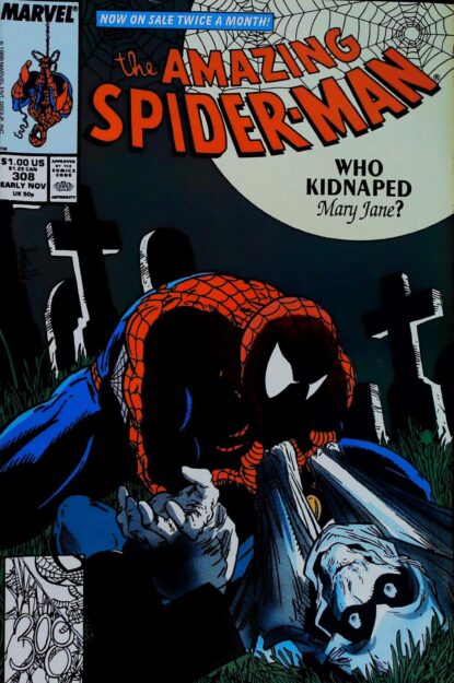 Couverture de AMAZING SPIDER-MAN (1963) #308 - par Todd McFarlane - lecubeacomics.com