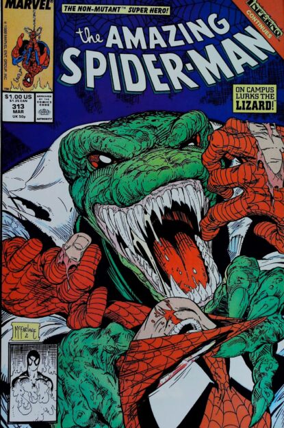 AMAZING SPIDER-MAN (1963) #313 - Marvel - lecubeacomics.com Couverture de AMAZING SPIDER-MAN (1963) #313 - par Todd McFarlane - lecubeacomics.com