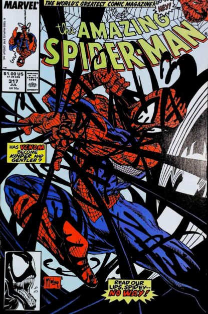 Couverture de AMAZING SPIDER-MAN (1963) #317 - par Todd McFarlane - lecubeacomics.com