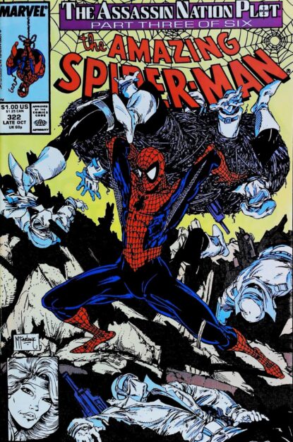 Couverture de AMAZING SPIDER-MAN (1963) #322 - par Todd McFarlane - lecubeacomics.com