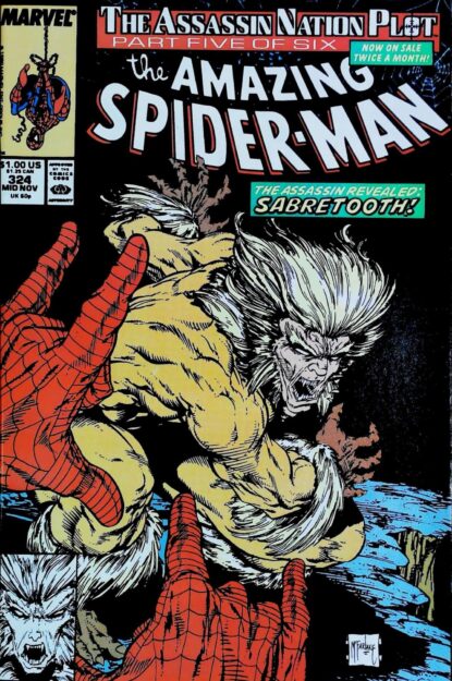 Couverture de AMAZING SPIDER-MAN (1963) #324 - par Todd McFarlane - lecubeacomics.com
