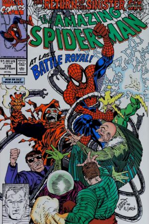 Couverture de AMAZING SPIDER-MAN (1963) #338 - par Al Gordon - lecubeacomics.com