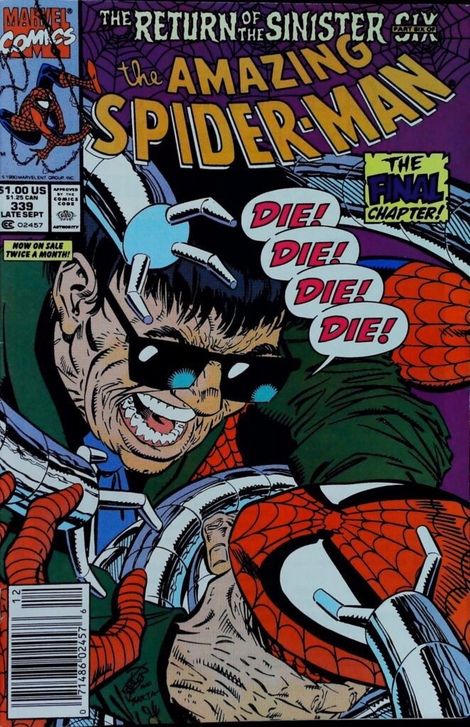 Amazing Spider-Man #339, vue de l'exemplaire