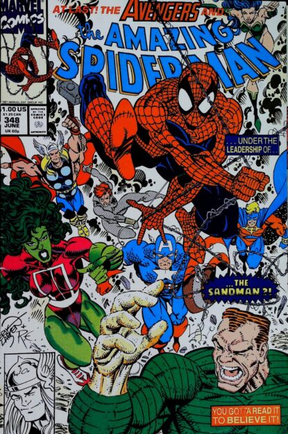 Couverture de AMAZING SPIDER-MAN (1963) #348 - par Erik Larsen - lecubeacomics.com