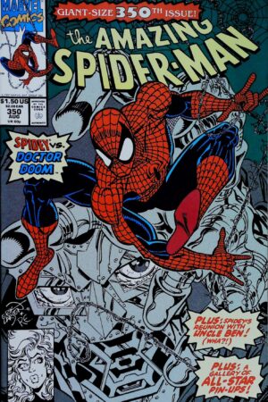 Couverture de AMAZING SPIDER-MAN (1963) #350 - par Erik Larsen - lecubeacomics.com