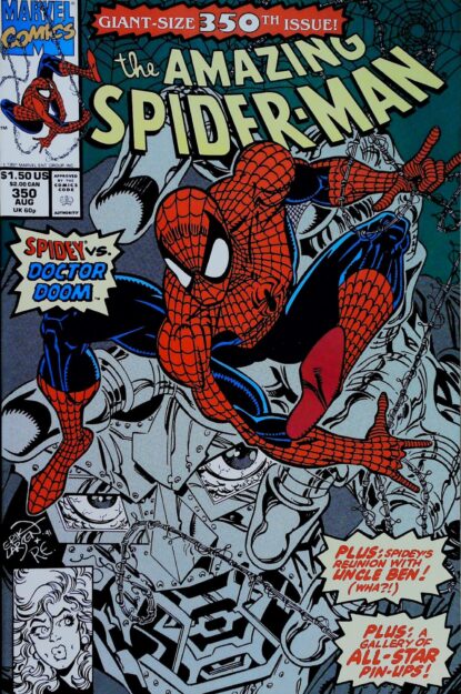 Couverture de AMAZING SPIDER-MAN (1963) #350 - par Erik Larsen - lecubeacomics.com