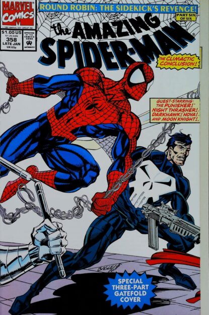 Couverture de AMAZING SPIDER-MAN (1963) #358 - par Al Milgrom - lecubeacomics.com