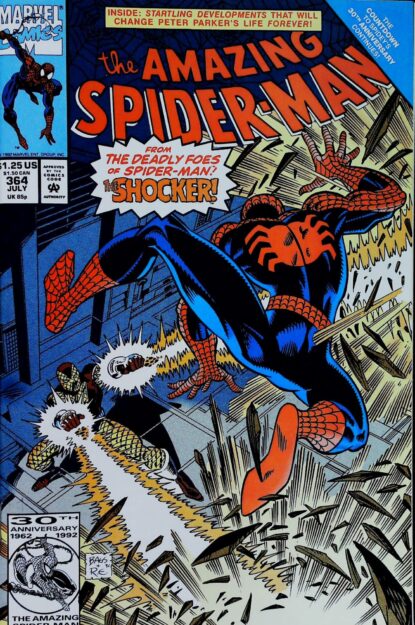 Couverture de AMAZING SPIDER-MAN (1963) #364 - par Mark Bagley - lecubeacomics.com