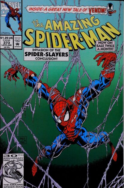 Couverture de AMAZING SPIDER-MAN (1963) #373 - par Mark Bagley - lecubeacomics.com