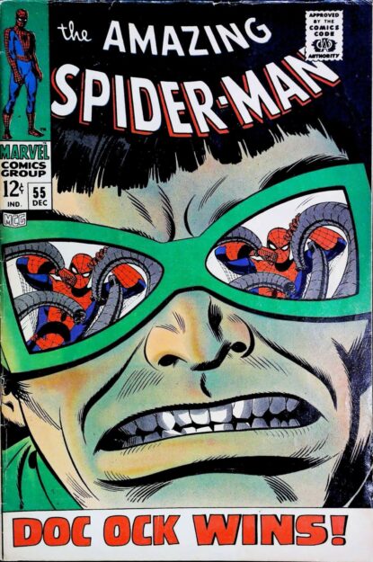 Couverture de AMAZING SPIDER-MAN (1963) #55 - par John Romita - lecubeacomics.com