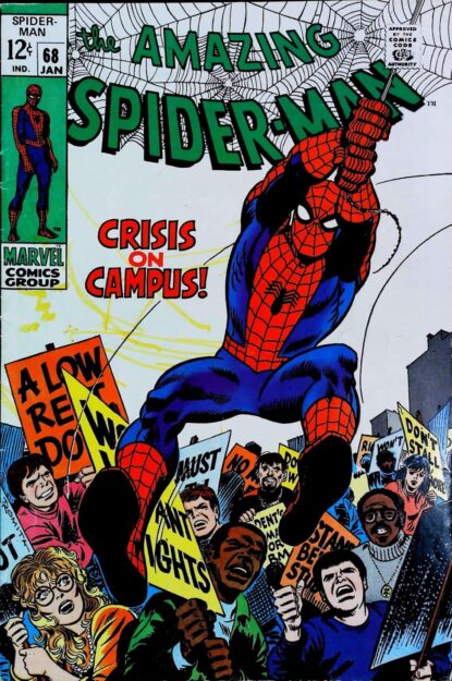 Couverture de AMAZING SPIDER-MAN (1963) #68 - par John Romita - lecubeacomics.com