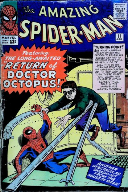 Couverture de AMAZING SPIDER-MAN (1963) #11 - par Steve Ditko - lecubeacomics.com